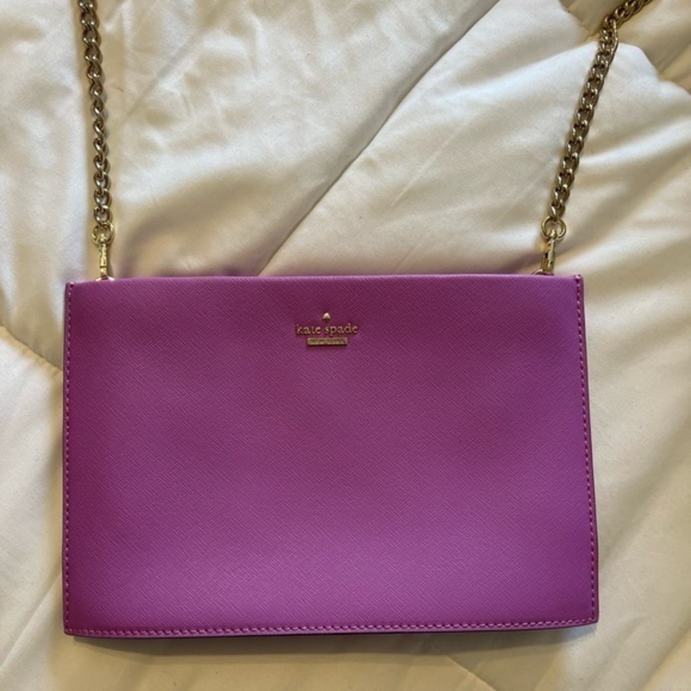 KATE Spade Cameron Street Sima Crossbody Purse in Barbie Pink/Purple - Picture 10 of 16
